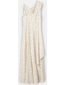 Vestido lencero lunares y negro - Silbon - FashionsVida