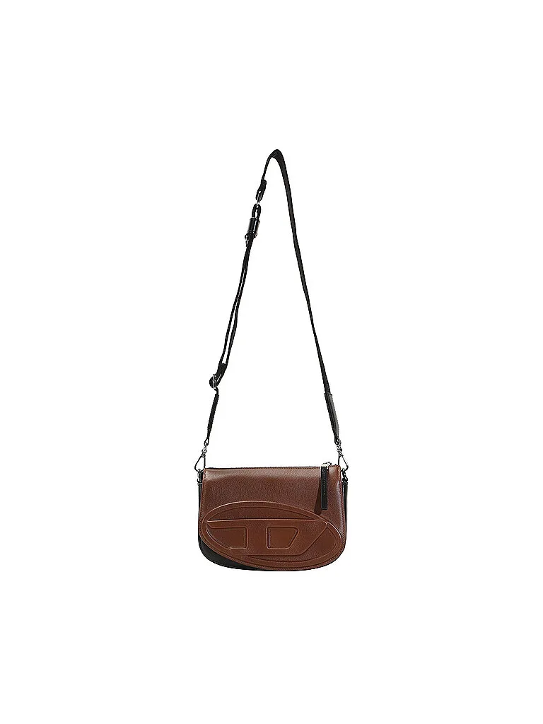 Borsa in pelle - Borsa a tracolla 1DR marrone - Diesel - FashionsVida