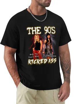 Xena & Buffy 90s T-Shirt Art Pattern Printed Casual Top - Aliexpress - FashionsVida