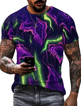 New Party Wear Men's 3D Printed Short Sleeve T-Shirt - Men's Full Print - Aliexpress - FashionsVida
