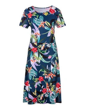 Blumenkleid „Paradies“ L mehrfarbig - wedolina - FashionsVida
