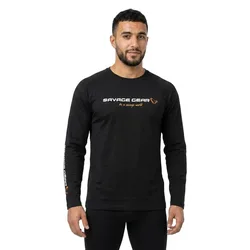 Signature Logo Long Sleeve T-shirt Black Caviar S Men