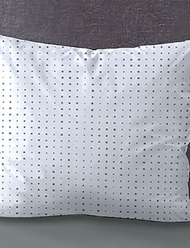 Mako-Satin Kopfkissenbezug PUNKTE - MIX & MATCH blau, 40x40 cm