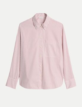 Marc O' Polo Fit Bluse mit Streifen Rosa 38