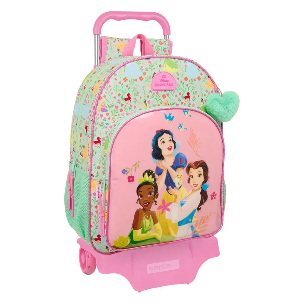 Zaino Con Ruote Trolley Princesas Disney Bloom Multicolor One Size - Safta - FashionsVida