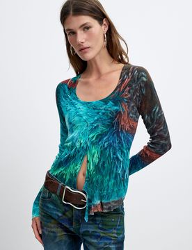 Cardigan 2 en 1 M. C. Lacroix, , Bleu, XS