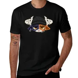 Meowskulls T-Shirt Casual Breathable Short Sleeve Top