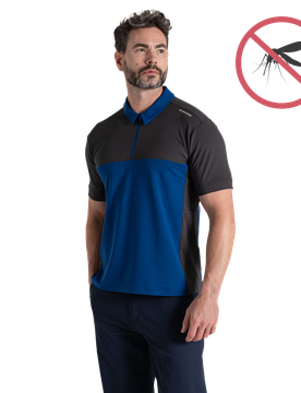 Polo NosiLife Avro, blau/anthrazit l