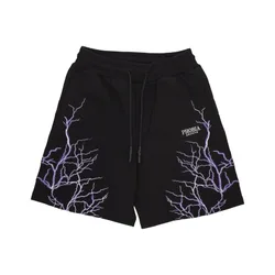Pantalone Corto Tuta Uomo Lightning Shorts Black/purple