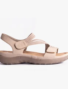 Womens Sandals Beige - Size Uk 6 - Rieker - FashionsVida