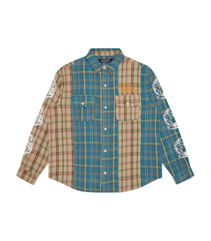Panelled Check Shirt - Multi Check