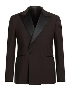 Blazer Herren Dunkelbraun 48 Herren - Tagliatore - FashionsVida