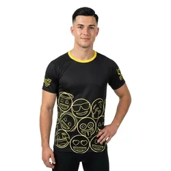 Maglietta A Maniche Corte Emoji Neon Faces Multicolour XL