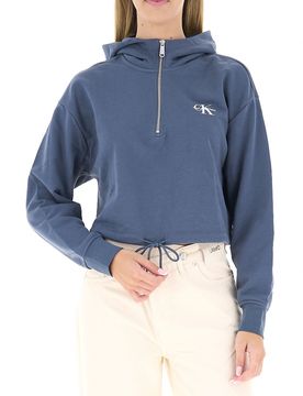 Felpa con cappuccio BLU AVIO M
