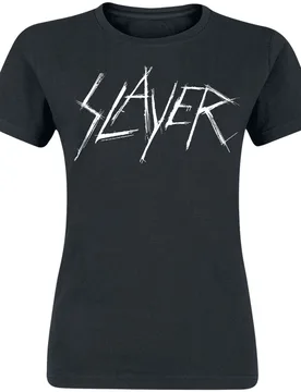 T-Shirt - Scratchy Logo - XL - für Damen - Größe XL - schwarz - Lizenziertes Merchandise! - Frauen - female - Slayer - FashionsVida