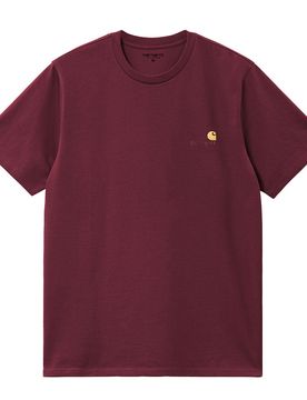 S/S American Script T-Shirt - T-Shirt-kurzarm - rot - Herren - Size: XL