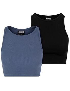 Urban Classics Top zafiro / negro