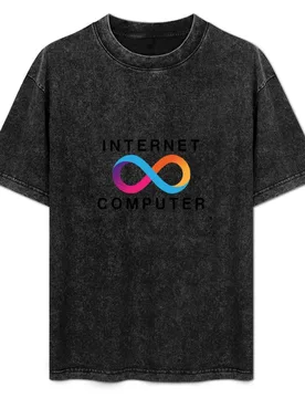 INTERNET COMPUTER - ICP - BLACK T-Shirt Durable Work Wear T-Shirt - Aliexpress - FashionsVida