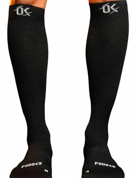 Piernas cansadas calcetines running Negro (48-50)