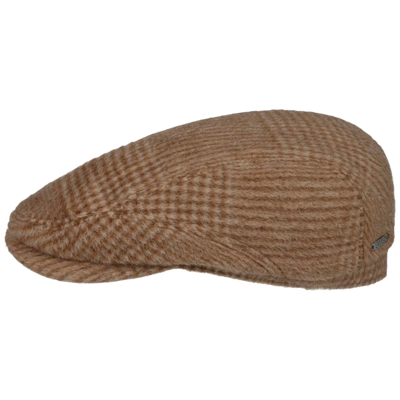 Poundhill Wool Mix Driver Flat Cap by - brown - Herren - Size: 61 cm - Stetson - FashionsVida