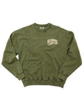 Washed Arch Logo Crewneck - Forest