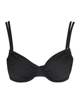Top bikini da donna con ferretto nero 38D - Lascana - FashionsVida