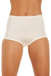 Smooth High Waist Two Pack Control Briefs - Beige - Size: 20