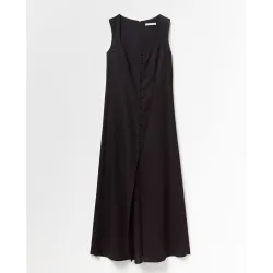 Sfera - Vestido botones lino