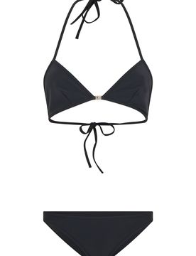 Minimal Triangle Bikini with Adjustable Tie-Back