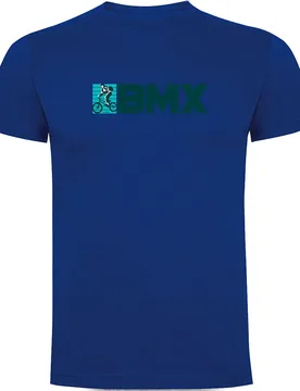 Maglietta A Maniche Corte Hoodie Royal Blue - Kruskis - FashionsVida