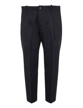 Pantaloni stretch con pences