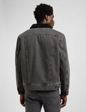 Regular Sherpa Jacket Deep Obsidian Größe M male