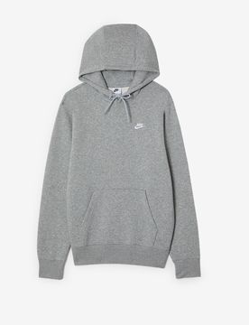 Hoodie Club Small Logo gris/blanc s