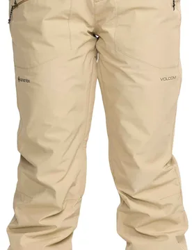 Pantalon de snow imperméable et respirant en GORE-TEX ePE - Kanyon Insulated Gore-Tex Pant W Oatmeal - Taille M - Beige - Volcom - FashionsVida