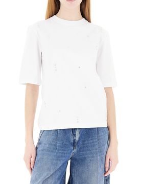 T-shirt girocollo BIANCO S