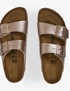 Arizona Birkoflor Metallics Copper rose gold 36 - Birkenstock - FashionsVida