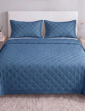 Pieza Manta de enfriamiento, Cubrecama, Ropa de cama, Edredón de aire acondicionado, Decoración de habitación, Transpirable y ligera, Patrón de di - Shein - FashionsVida