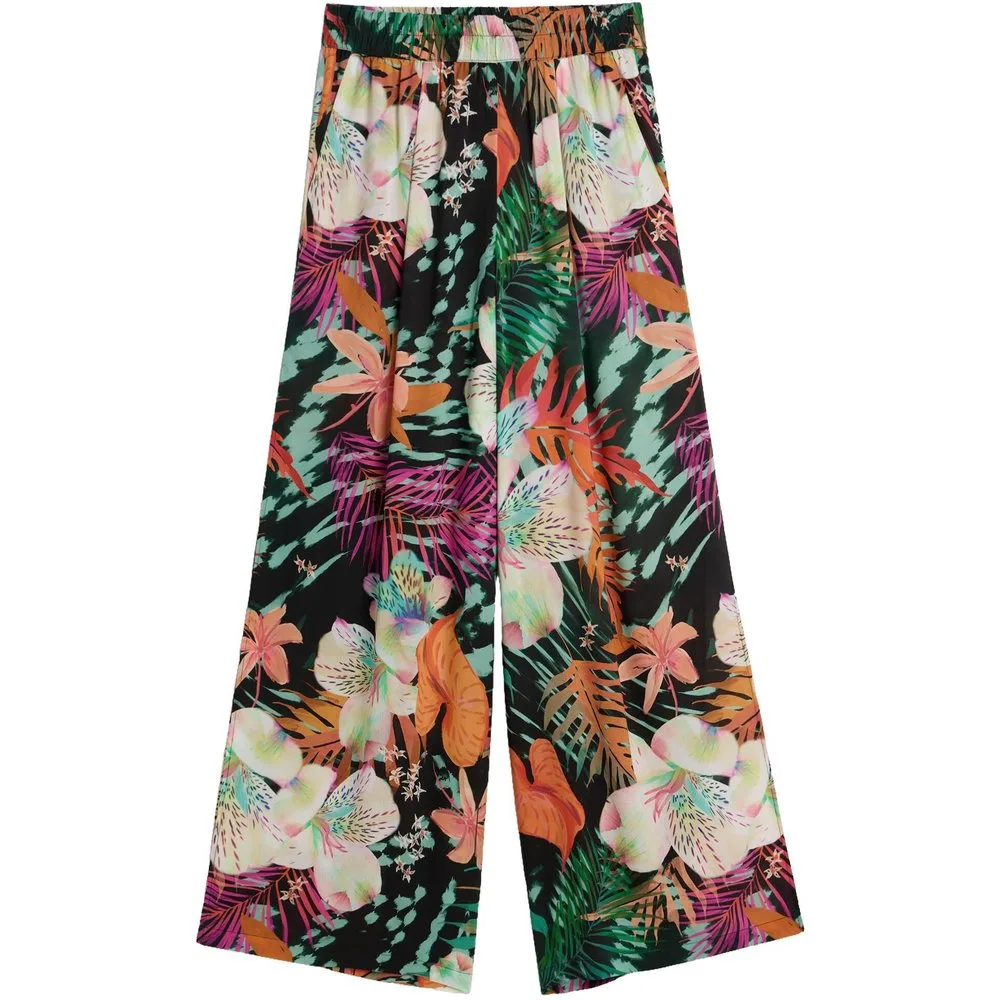 Pantalón de mujer tropical - Desigual - FashionsVida