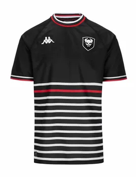 Kinder-Auswärtstrikot SM Caen Kombat 2024/25 - Noir - male - Size: 6 ans - Kappa - FashionsVida