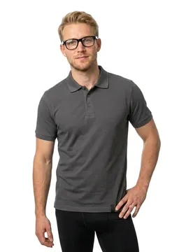 Polo à Manches Courtes Crossover 50181 Anthracite 2XL