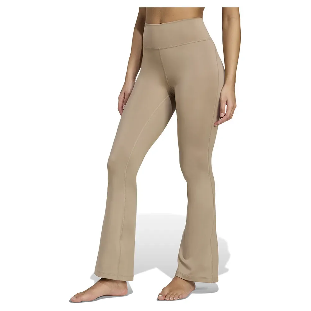 Leggings All Me Essentials Flare Chalky Brown / Chalky Brown L - Adidas - FashionsVida