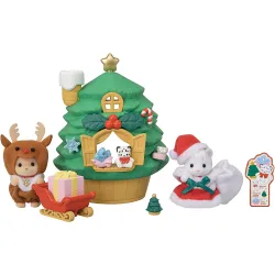 Mini muñecas mini mundos Casa del Árbol de Santa Epoch