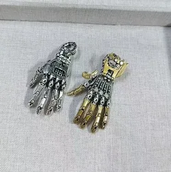 Art Fusion Mechanical Hand Pendant Necklace - Men's Keychain Fidget Desktop Ornament Accessory