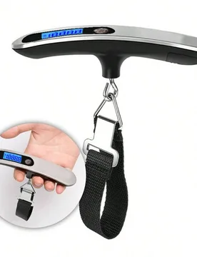 Pieza Báscula portátil para equipaje, báscula colgante digital de alta precisión, con correa, báscula digital para equipaje de 50kg/10g, báscula - Shein - FashionsVida