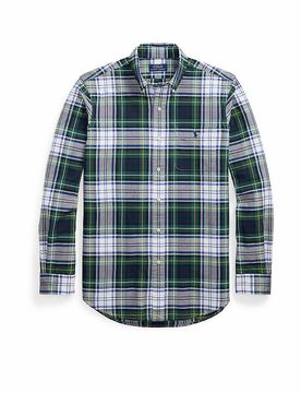 POLO Hemd Slim Fit dunkelgrün S herren