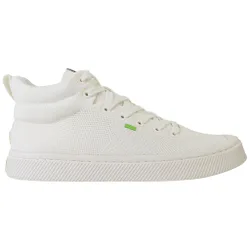 Ibi High Knit Unisex Off White Plimsolls - Size Uk 8.5