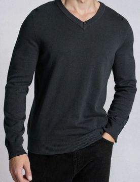 Maglione in cotone - grigio scuro