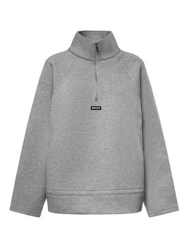 Giacca Scuba Con Mezza Zip E Logo