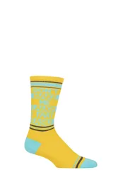 Pair Don't Make Me Laugh I Fart Easily Cotton Socks Multi One Size - Yellow - Size: One Size