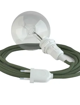 Cables Lampe Suspendue Pour Abat-jour Rc63 3 M Green / White One Size